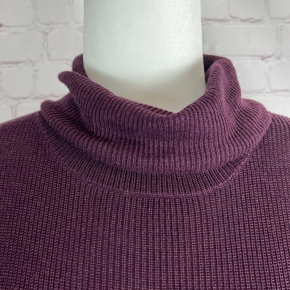Eileen Fisher Tencel Silk Blend Turtleneck Sweater Top Size XL - Picture 4 of 6